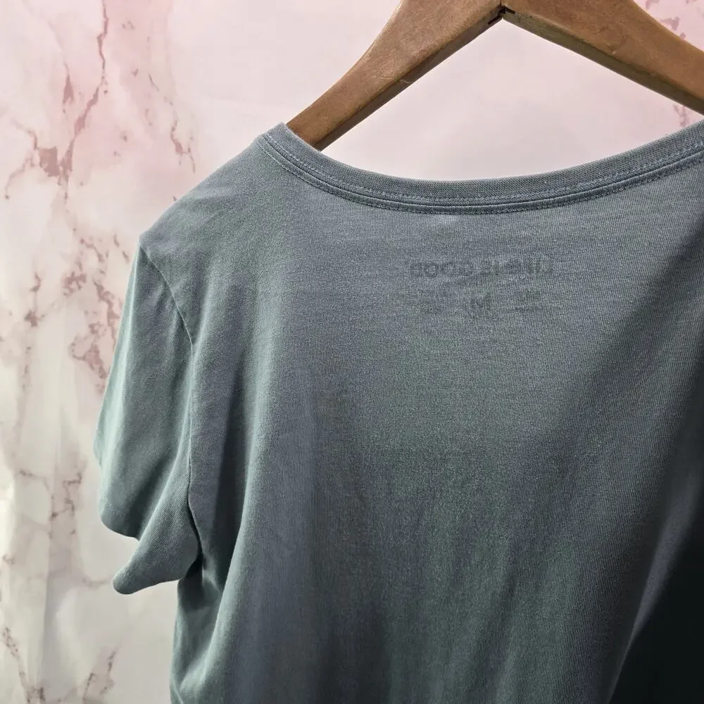 Life Is Good T Shirt Womens Medium Blue Pooh Piglet Short Crusher V Best Things - Picture 6 of 10
